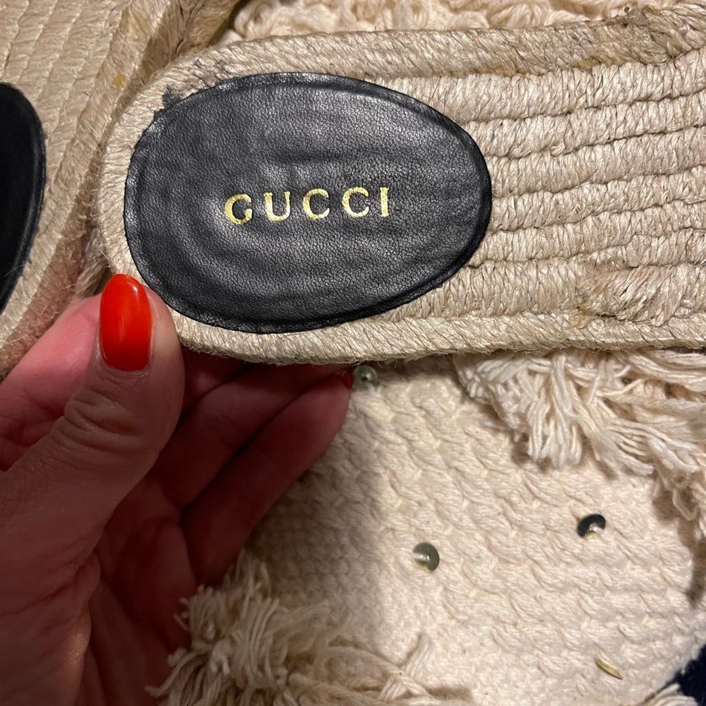 Gucci Black and Gold Women's Slides - Picture 4 of 10